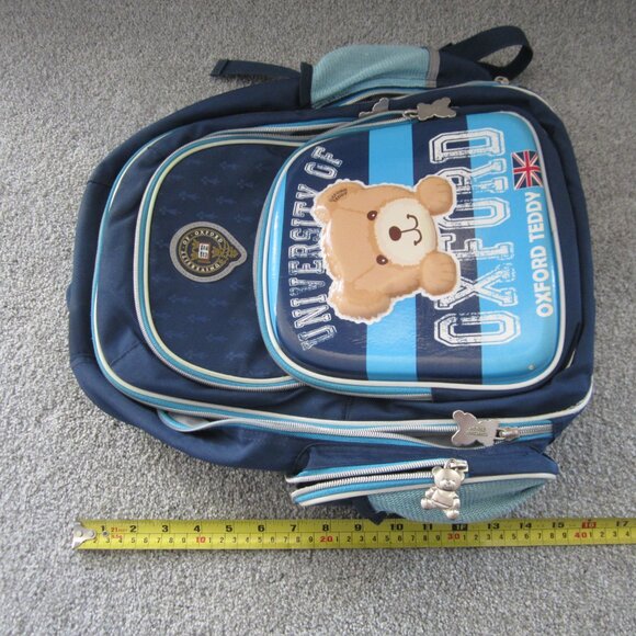University of Oxford Teddy Blue Backpack / Bag - 17" x 17" - Used - Picture 16 of 16